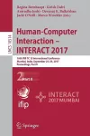Human-Computer Interaction - INTERACT 2017 cover