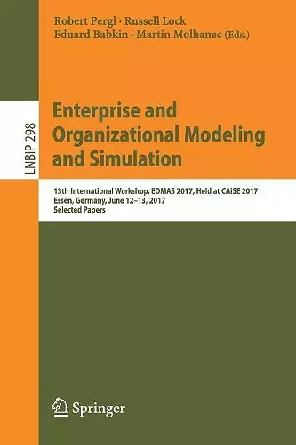 Enterprise and Organizational Modeling and Simulation cover