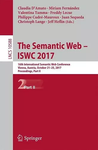 The Semantic Web – ISWC 2017 cover