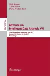 Advances in Intelligent Data Analysis XVI cover