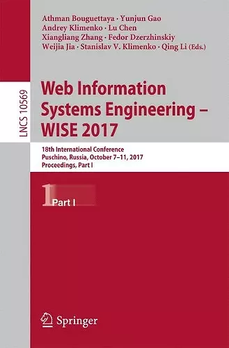 Web Information Systems Engineering – WISE 2017 cover