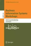 Business Information Systems Workshops cover