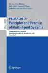 PRIMA 2017: Principles and Practice of Multi-Agent Systems cover