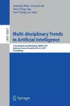 Multi-disciplinary Trends in Artificial Intelligence cover