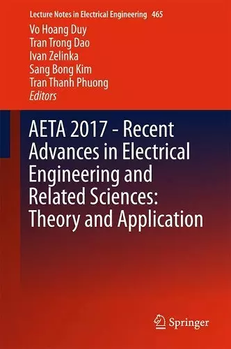 AETA 2017 - Recent Advances in Electrical Engineering and Related Sciences: Theory and Application cover