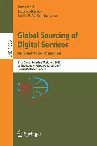 Global Sourcing of Digital Services: Micro and Macro Perspectives cover