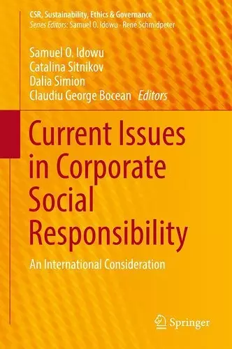 Current Issues in Corporate Social Responsibility cover