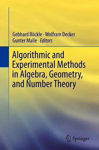 Algorithmic and Experimental Methods  in Algebra, Geometry, and Number Theory cover