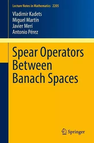 Spear Operators Between Banach Spaces cover