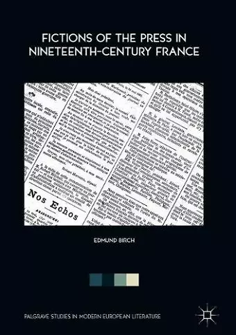 Fictions of the Press in Nineteenth-Century France cover