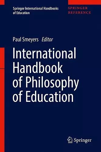 International Handbook of Philosophy of Education cover