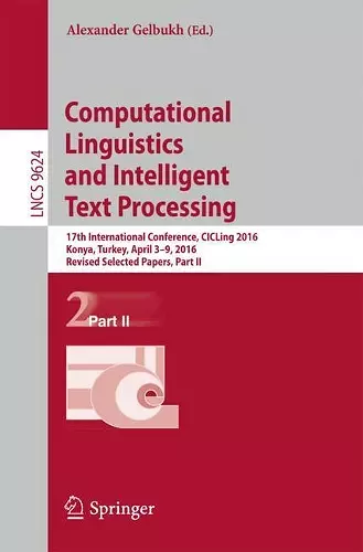 Computational Linguistics and Intelligent Text Processing cover