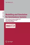 Modelling and Simulation for Autonomous Systems cover