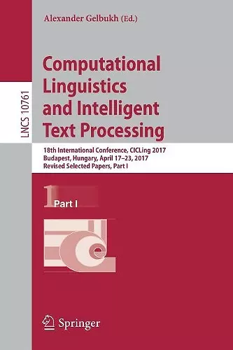Computational Linguistics and Intelligent Text Processing cover