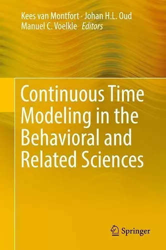 Continuous Time Modeling in the Behavioral and Related Sciences cover