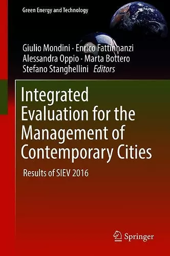 Integrated Evaluation for the Management of Contemporary Cities cover