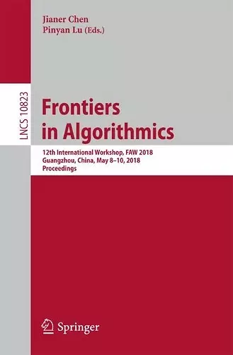 Frontiers in Algorithmics cover