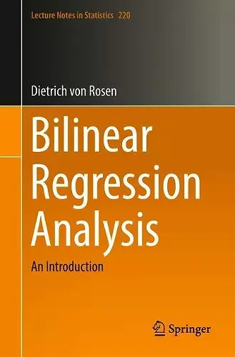 Bilinear Regression Analysis cover
