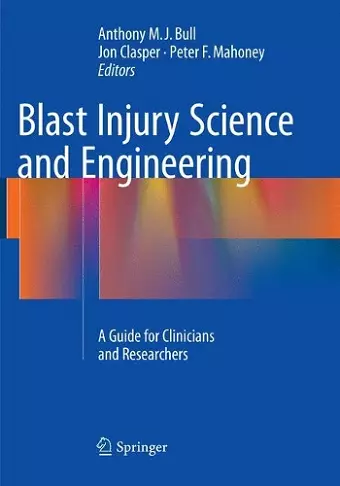 Blast Injury Science and Engineering cover