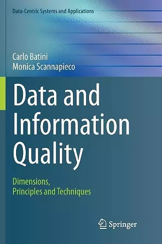 Data and Information Quality cover