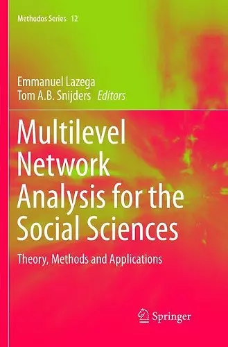 Multilevel Network Analysis for the Social Sciences cover