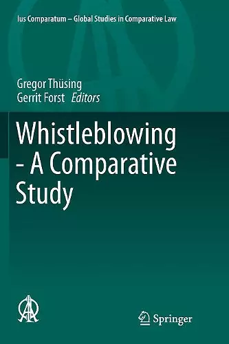 Whistleblowing - A Comparative Study cover