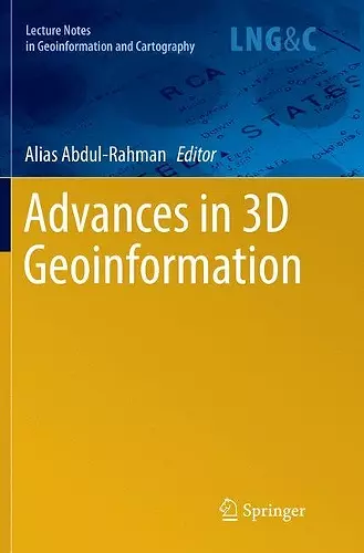 Advances in 3D Geoinformation cover