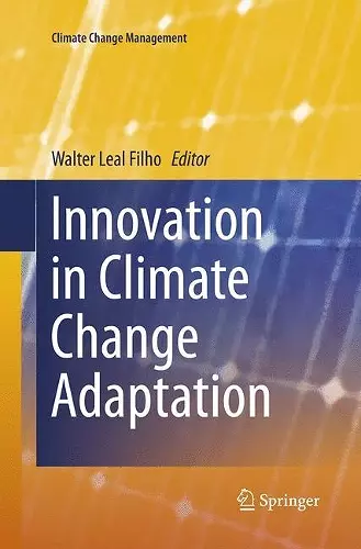 Innovation in Climate Change Adaptation cover