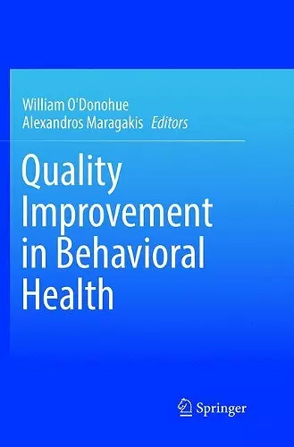 Quality Improvement in Behavioral Health cover