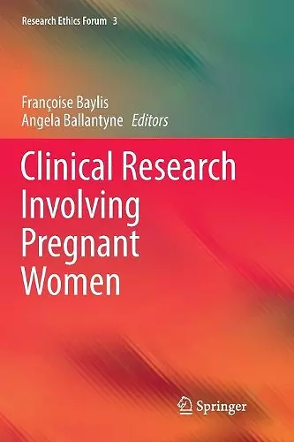 Clinical Research Involving Pregnant Women cover