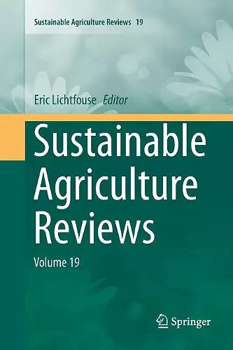 Sustainable Agriculture Reviews cover