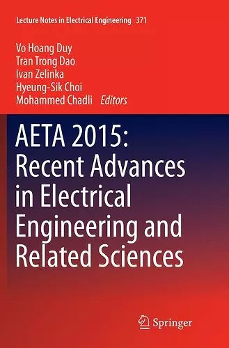 AETA 2015: Recent Advances in Electrical Engineering and Related Sciences cover