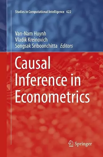 Causal Inference in Econometrics cover