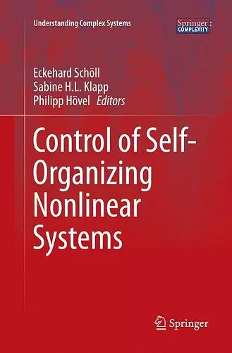 Control of Self-Organizing Nonlinear Systems cover