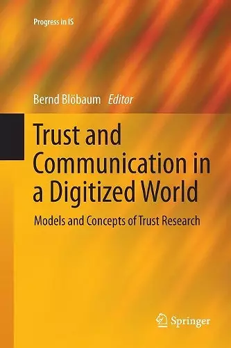Trust and Communication in a Digitized World cover