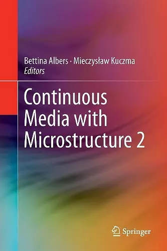 Continuous Media with Microstructure 2 cover