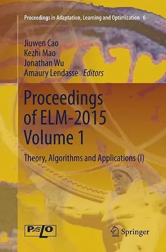 Proceedings of ELM-2015 Volume 1 cover