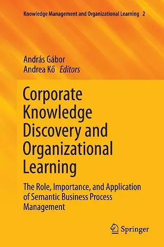 Corporate Knowledge Discovery and Organizational Learning cover