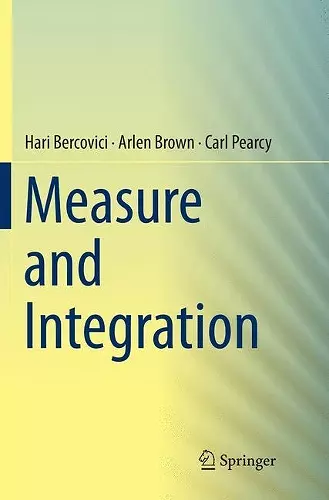 Measure and Integration cover