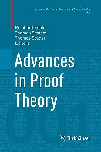 Advances in Proof Theory cover