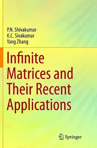 Infinite Matrices and Their Recent Applications cover