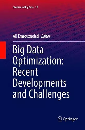 Big Data Optimization: Recent Developments and Challenges cover