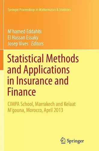 Statistical Methods and Applications in Insurance and Finance cover