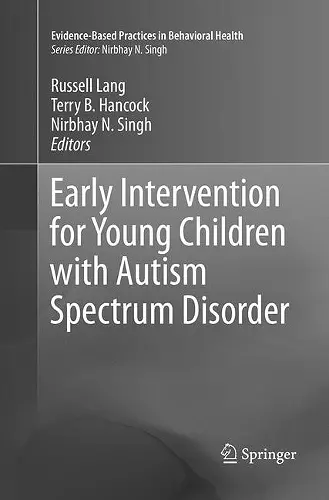 Early Intervention for Young Children with Autism Spectrum Disorder cover