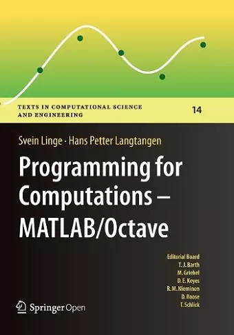 Programming for Computations  - MATLAB/Octave cover