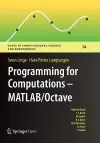 Programming for Computations  - MATLAB/Octave cover