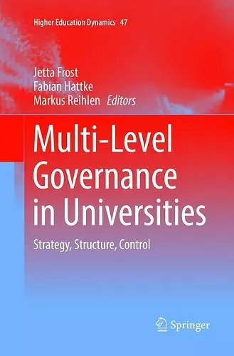 Multi-Level Governance in Universities cover