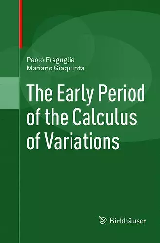 The Early Period of the Calculus of Variations cover