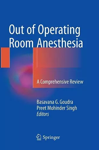 Out of Operating Room Anesthesia cover