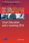 Smart Education and e-Learning 2016 cover